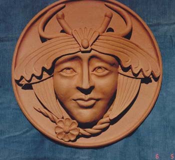 Terra Cotta Face WallPlaque